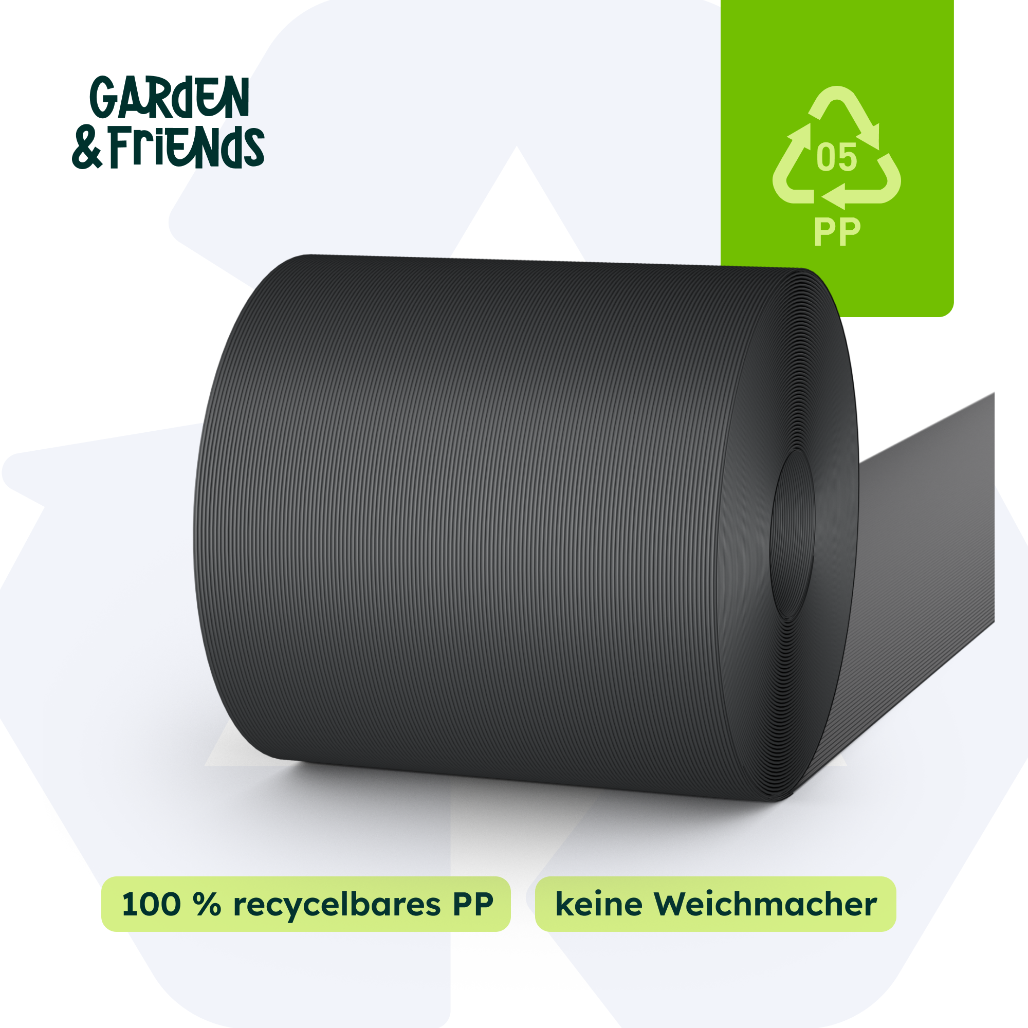 MILA PVC-Free Polypropylene Fence Privacy Screen Strips - Carbon Look, No Plasticisers, No Yellowing (UV Class 10) - 26 m Long, 19 cm High, 10-Year Guarantee, Privacy Screen Tape with Smart Mat Shape